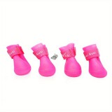 Esőálló kiskutya csizmák csúszásgátló kialakítással