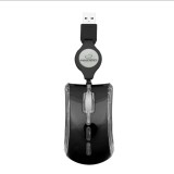ESPERANZA CELANEO 3D VEZETÉKES OPTIKAI EGÉR USB BEHÚZHATÓ KÁBELLEL FEKETE