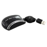 ESPERANZA CELANEO 3D VEZETÉKES OPTIKAI EGÉR USB BEHÚZHATÓ KÁBELLEL FEKETE