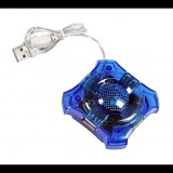 Esperanza EA150B Star USB 2.0 HUB 4 portos kék (EA150B)