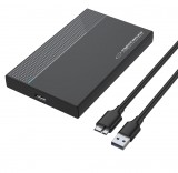 Esperanza EBA102, 2.5", HDD/SSD, Fekete, Merevlemez ház