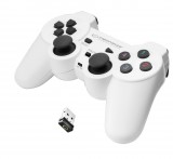 Esperanza EGG108W Gladiator, PC/PS3, USB, Fehér Vezeték nélküli kontroller