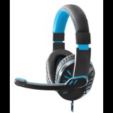 Esperanza EGH330B CROW Gamer mikrofonos fejhallgató fekete-kék (EGH330B) - Fejhallgató