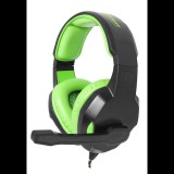 Esperanza EGH350G COBRA Gamer mikrofonos fejhallgató fekete-zöld (EGH350G) - Fejhallgató