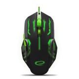 Esperanza EGM403G APACHE 6D USB zöld vezetékes optikai gamer egér