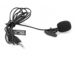 Esperanza EH178 40Hz - 16kHz, -52dB ± 5dB, 3.5 mm mini Jack Fekete csiptetős mikrofon