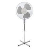 Esperanza EHF001WE, Hurricane, 50W, 40cm, 3-fokozatos, Oszcillációs, Fehér-Szürke, Álló ventilátor