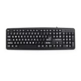 Esperanza EK129 FLORIDA USB fekete vezetékes billentyűzet