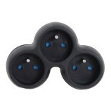 Esperanza ELK313K Hálózati Dugalj 3 aljzatos elosztó - Fekete (ELK313K)