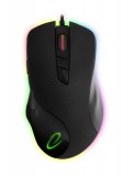 Esperanza EM132 RGB, max. 7200 DPI, USB 2.0 Fekete-Piros gamer egér