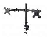 Esperanza ERW018, Sylen, 10" - 27", Fém, Fekete, Asztali konzol 2 monitorhoz