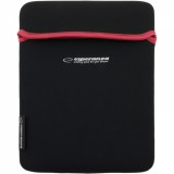 Esperanza ET172R, 9.7", Neoprén, Fekete-piros, Tablet tok