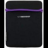 Esperanza ET172V 9,7" neoprén tablet tok fekete-lila (ET172V5901299903179)