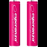 Esperanza EZA101R AAa, 1000 Mah, Ni-Mh Piros Újratölthető Elem Csomag 2 Darab (EZA101R - 5901299923139)