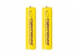 Esperanza EZA101Y AAA, 1000 mAh, Ni-MH Sárga újratölthető elem csomag (2 db)