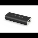 Esperanza Hadron Power Bank 4400 mAh - Fekete (EMP105K) (EMP105K)