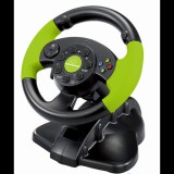 Esperanza High Octane Versenykormány pedállal, XBOX360/PS3/PC, fekete-zöld