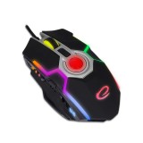 Esperanza mangora usb vezetékes 8d gamer egér, rgb fekete