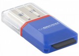 Esperanza microSD kártyaolvasó USB2.0, kék