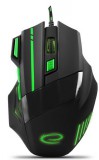 Esperanza MX201 Wolf USB Gamer egér, fekete-zöld