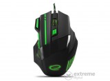 Esperanza MX201 Wolf USB gamer egér, fekete/zöld
