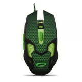 Esperanza MX207 Cobra gaming mouse Black/Green EGM207G