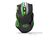 Esperanza MX401 Hawk USB gamer egér, fekete/zöld