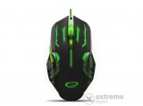 Esperanza MX403 Apache 6D USB vezetékes optikai gamer egér, zöld