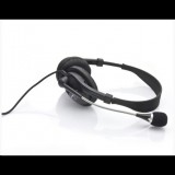 Esperanza PRESTO mikrofonos sztereó fejhallgató fekete (EH115) (EH115)