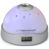 Esperanza Projektoros ébresztőóra led világítással