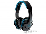 Esperanza Raven sztereó mikrofonos gamer fejhallgató, fekete/kék
