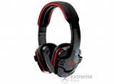 Esperanza Raven sztereó mikrofonos gamer fejhallgató, fekete/piros