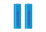 ESPERANZA RECHARGEABLE BATTERIES Ni-MH AA 2000MAH 2PCS. BLUE