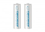ESPERANZA RECHARGEABLE BATTERIES Ni-MH AA 2000MAH 2PCS. WHITE