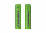 ESPERANZA RECHARGEABLE BATTERIES Ni-MH AAA 1000MAH 2PCS. GREEN