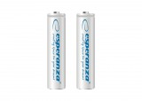 ESPERANZA RECHARGEABLE BATTERIES Ni-MH AAA 1000MAH 2PCS. WHITE