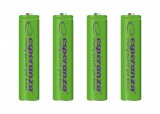 ESPERANZA RECHARGEABLE BATTERIES Ni-MH AAA 1000MAH 4PCS. GREEN