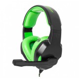 Esperanza sztereó gaming fejhallgató mikrofonnal zöld