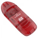 Esperanza TITNAUM TA101R SDHC USB 2.0 KÁRTYAOLVASÓ PIROS