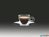 . Espresszos csésze rozsdamentes aljjal, duplafalú, 6,5cl, 2db-os szett, "Thermo"