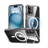 ESR Apple iPhone 16 Plus ch halolock szilikon telefonvédő (ütésállóság, légpárnás sarok, kitámasztó, magsafe) átlátszó