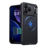 ESR Apple iPhone 17 Pro Max cyber halolock defender műanyag védő (erős ütésállóság, légpárnás sarok, magsafe) fekete