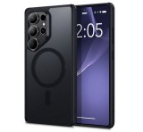 ESR CH HALOLOCK szilikon telefonvédő (ütésállóság, légpárnás sarok, MagSafe) FEKETE Samsung Galaxy S25 Ultra (SM-S938)