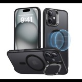 ESR CLASSIC HALOLOCK szilikon telefonvédő (ütésállóság, légpárnás sarok, MagSafe) FEKETE Apple iPhone 16 (GP-164054) (GP-164054)