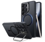 ESR CLASSIC HYBRID szilikon telefonvédő (ütésállóság, légpárnás sarok, kitámasztó, MagSafe) FEKETE Samsung Galaxy S26 Ultra (SM-S948)