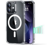 ESR CLASSIC HYBRID szilikon telefonvédő (ütésállóság, légpárnás sarok, MagSafe) ÁTLÁTSZÓ Apple iPhone 17