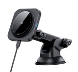 ESR HALOLOCK autós tartó (műszerfalra, szellőzőre, mágneses, 360°, 15W, wireless) FEKETE