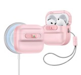 ESR PULSE HALOLOCK műanyag tok (ütésállóság, kézpánt, MagSafe) RÓZSASZÍN Apple AirPods 4