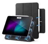 ESR REBOUND MAGNET tok álló, bőr hatású (aktív FLIP, mágneses, TRIFOLD, asztali tartó, ceruza tartó) FEKETE Apple IPAD Pro 13 (2024)