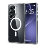 ESR Samsung Galaxy S25 Ultra (SM-S938) ch halolock szilikon telefonvédő (ütésállóság, légpárnás sarok, magsafe) átlátszó